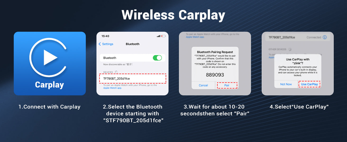 HAUXIY wireless Apple CarPlay & Android Auto screen with 4K dash cam and 1080p backup camera
HAUXIY 4K front dash camera recording with wide-angle view for safer driving
HAUXIY waterproof 1080p backup camera with parking monitor for reversing safely
HAUXIY CarPlay screen with Siri and Google Assistant voice control for hands-free navigation
HAUXIY portable Apple CarPlay and Android Auto screen showing real-time GPS maps
HAUXIY 9-inch touch screen wireless car stereo with Bluetooth, FM radio, and mirror link