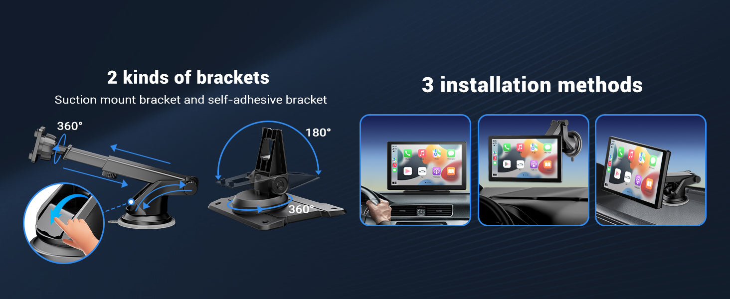 HAUXIY wireless Apple CarPlay & Android Auto screen with 4K dash cam and 1080p backup camera
HAUXIY 4K front dash camera recording with wide-angle view for safer driving
HAUXIY waterproof 1080p backup camera with parking monitor for reversing safely
HAUXIY CarPlay screen with Siri and Google Assistant voice control for hands-free navigation
HAUXIY portable Apple CarPlay and Android Auto screen showing real-time GPS maps
HAUXIY 9-inch touch screen wireless car stereo with Bluetooth, FM radio, and mirror link